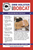 OWB Holster "The Bobcat" Model for Micro Pistols - Concealed Carry Wear
 - 3