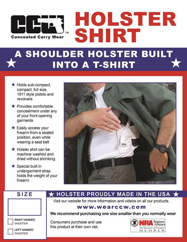 Big and tall discount concealed carry clothing