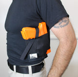 Shirt holster for gun with light