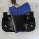 In the waistband leather holster for Springfield XD | black left handed | Buffalo Holsters